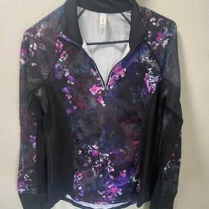 Purple and pink athletic pullover